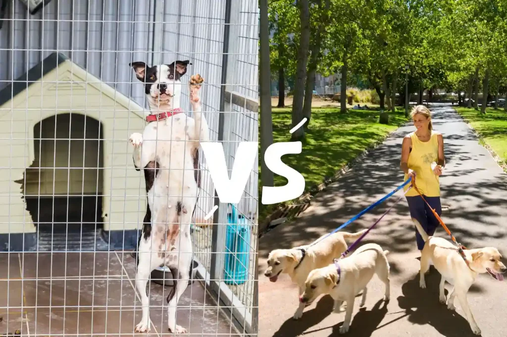 Residencia canina vs cuidador